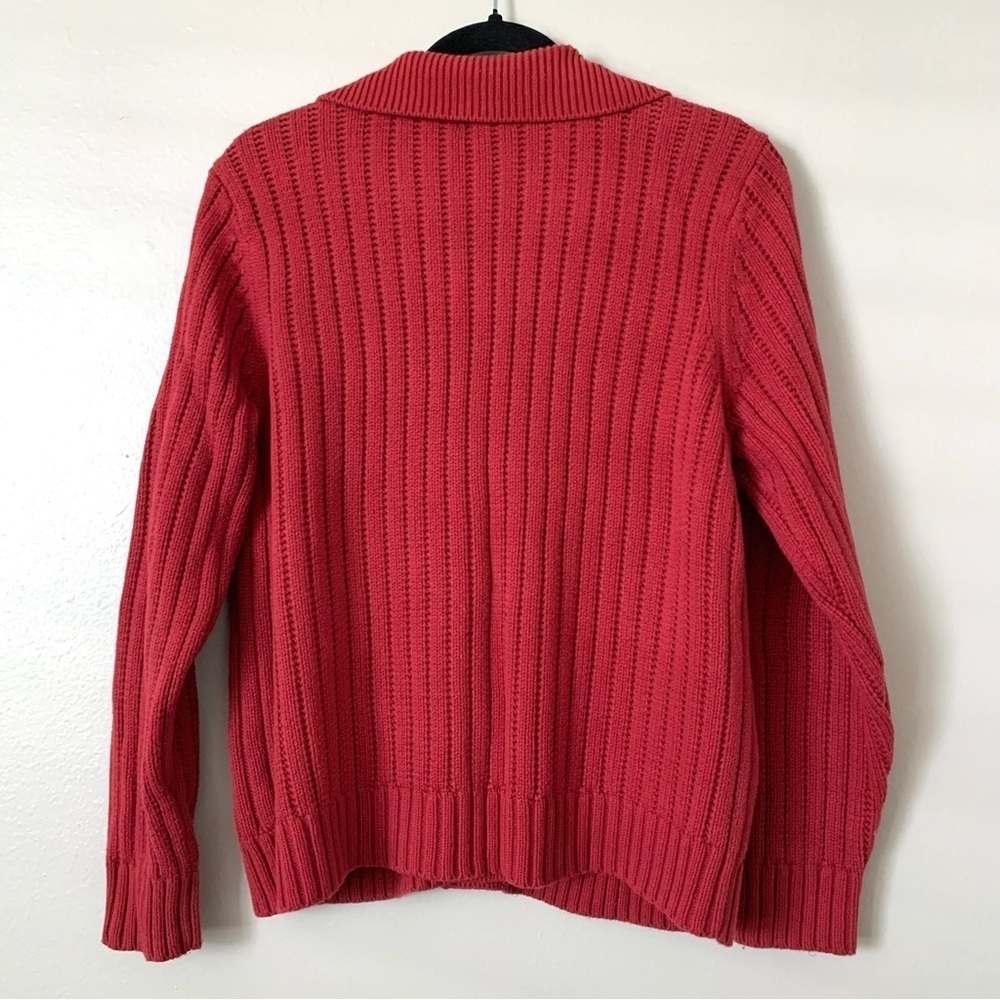 Vintage Classic Elements Cable Knit Button Cardig… - image 5